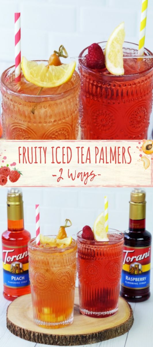 fruity iced teas palmers two ways poster