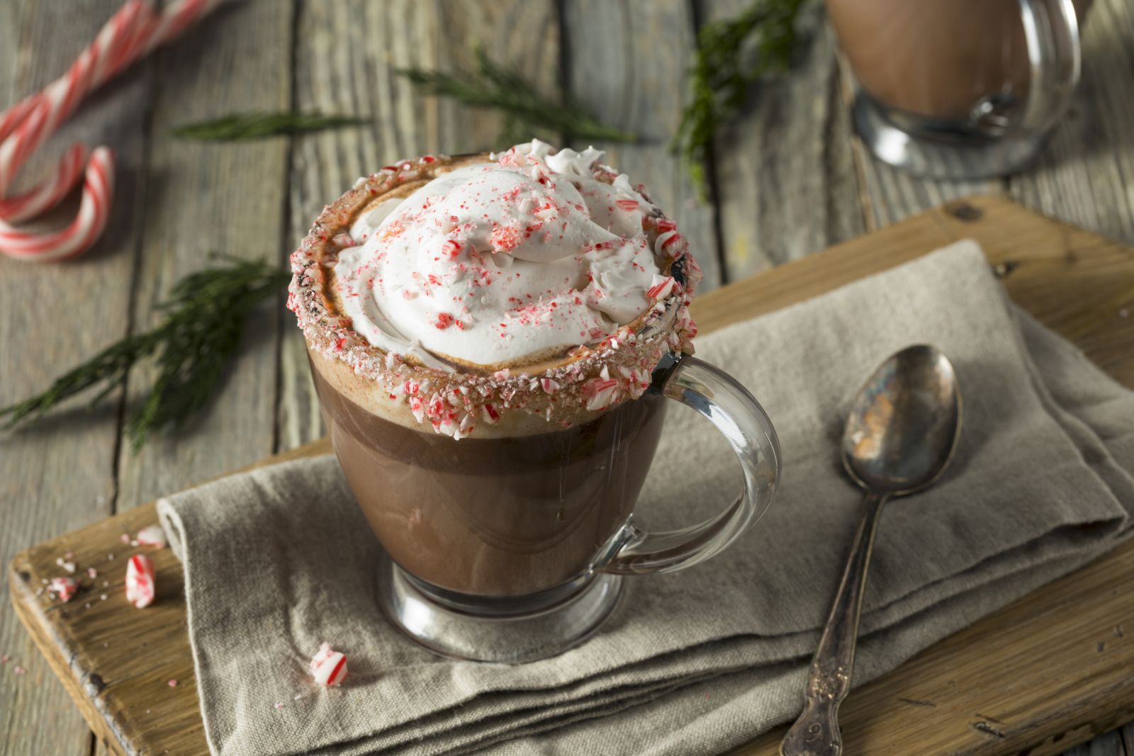 Peppermint Mocha with peppermint pieces 