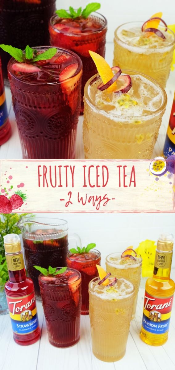 fruity iced tea two ways poster