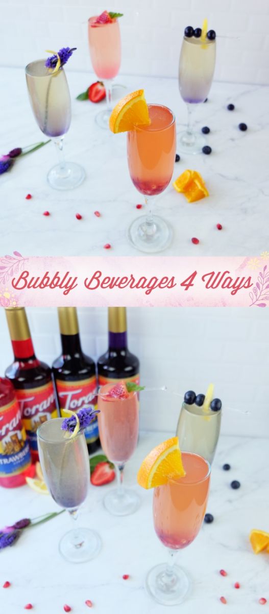 bubbly beverages four ways poster