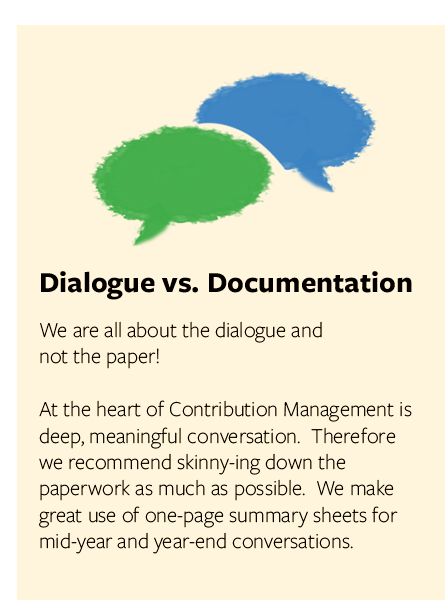 dialogue versus documentation image