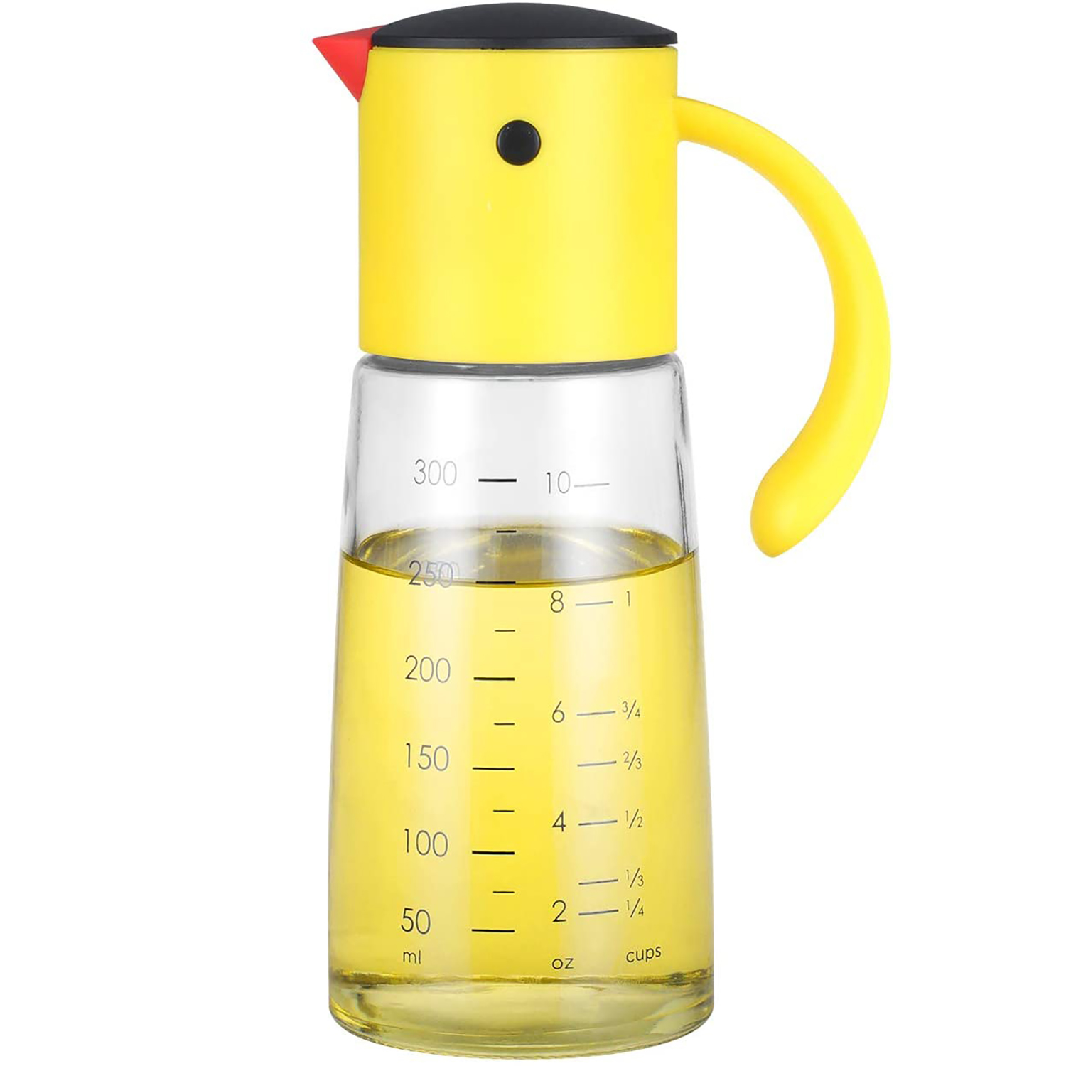 Yellow Vucchini Glass Dispenser Bottle with Oil