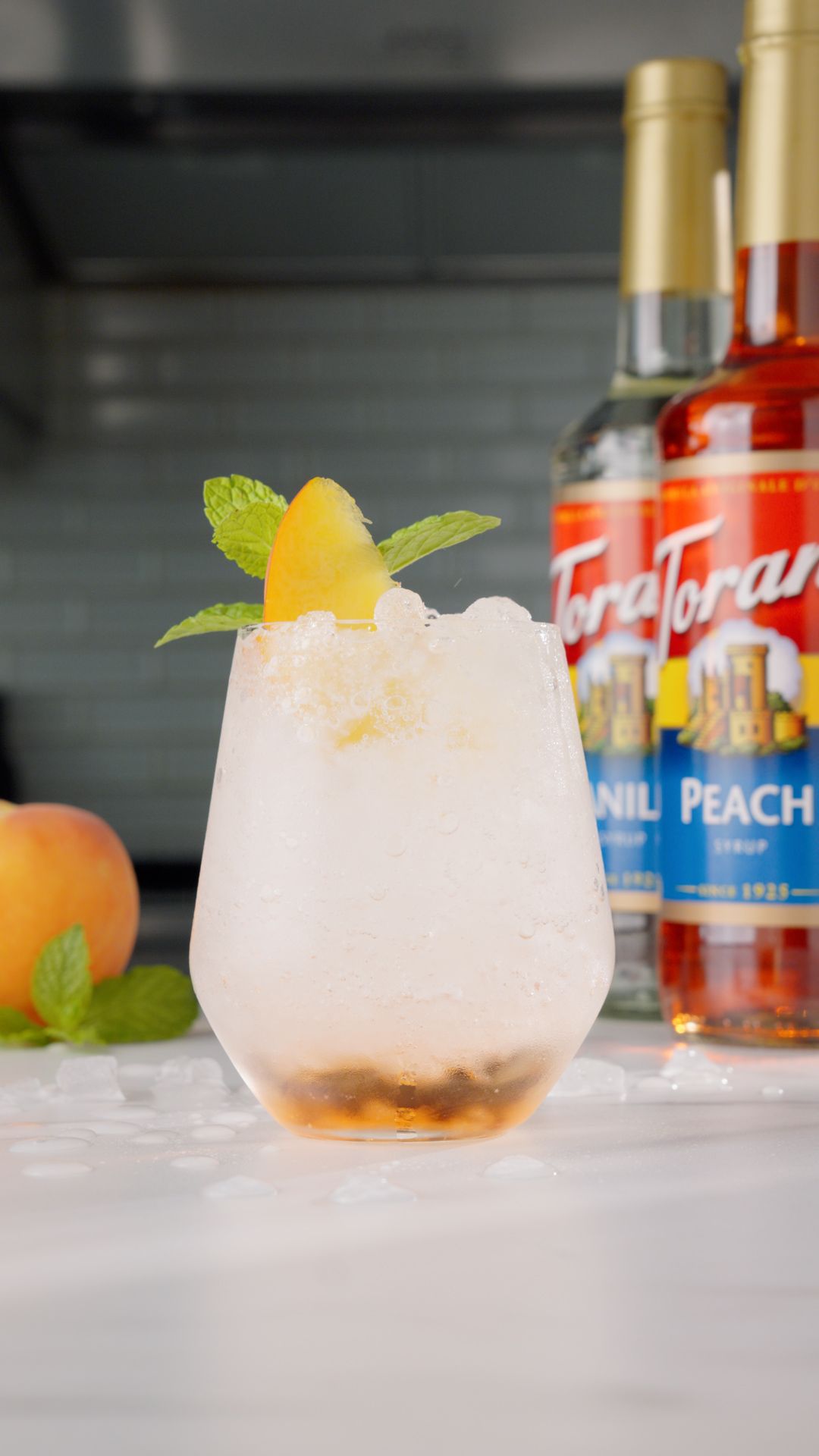Vanilla Peach Mocktail