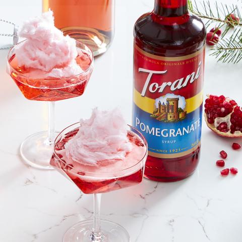 Cotton Candy Pomegranate Cocktail