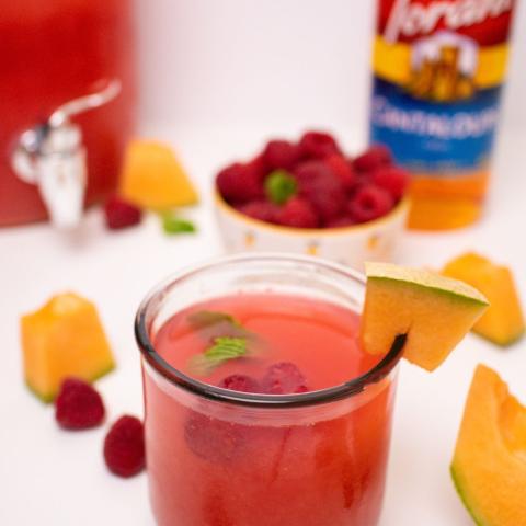Sparkling Raspberry Cantaloupe Punch