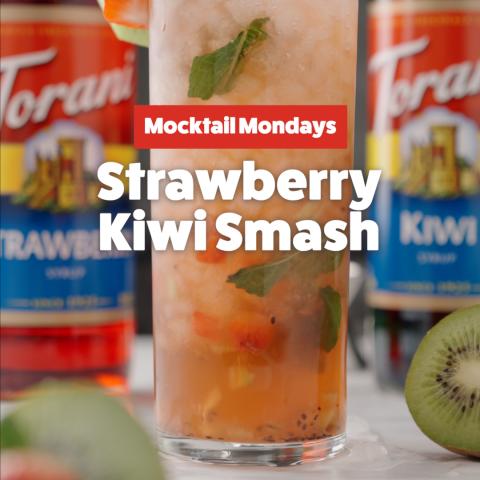 Strawberry Kiwi Smash Mocktail