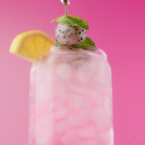 Shaken Dragon Fruit Lemonade>