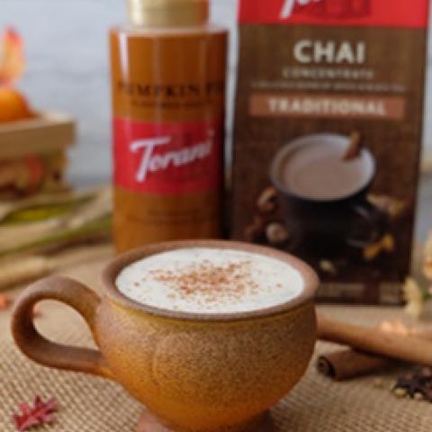 Torani Pumpkin Spice Chai Latte