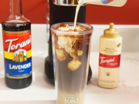 Lavender White Chocolate Iced Coffee