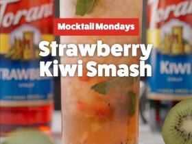 Strawberry Kiwi Smash Mocktail